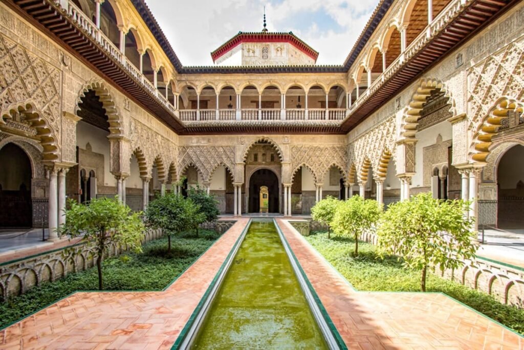 Spain Winter Travel Guide – Alcázar Palace in Seville with gardens and historic architecture